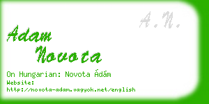 adam novota business card